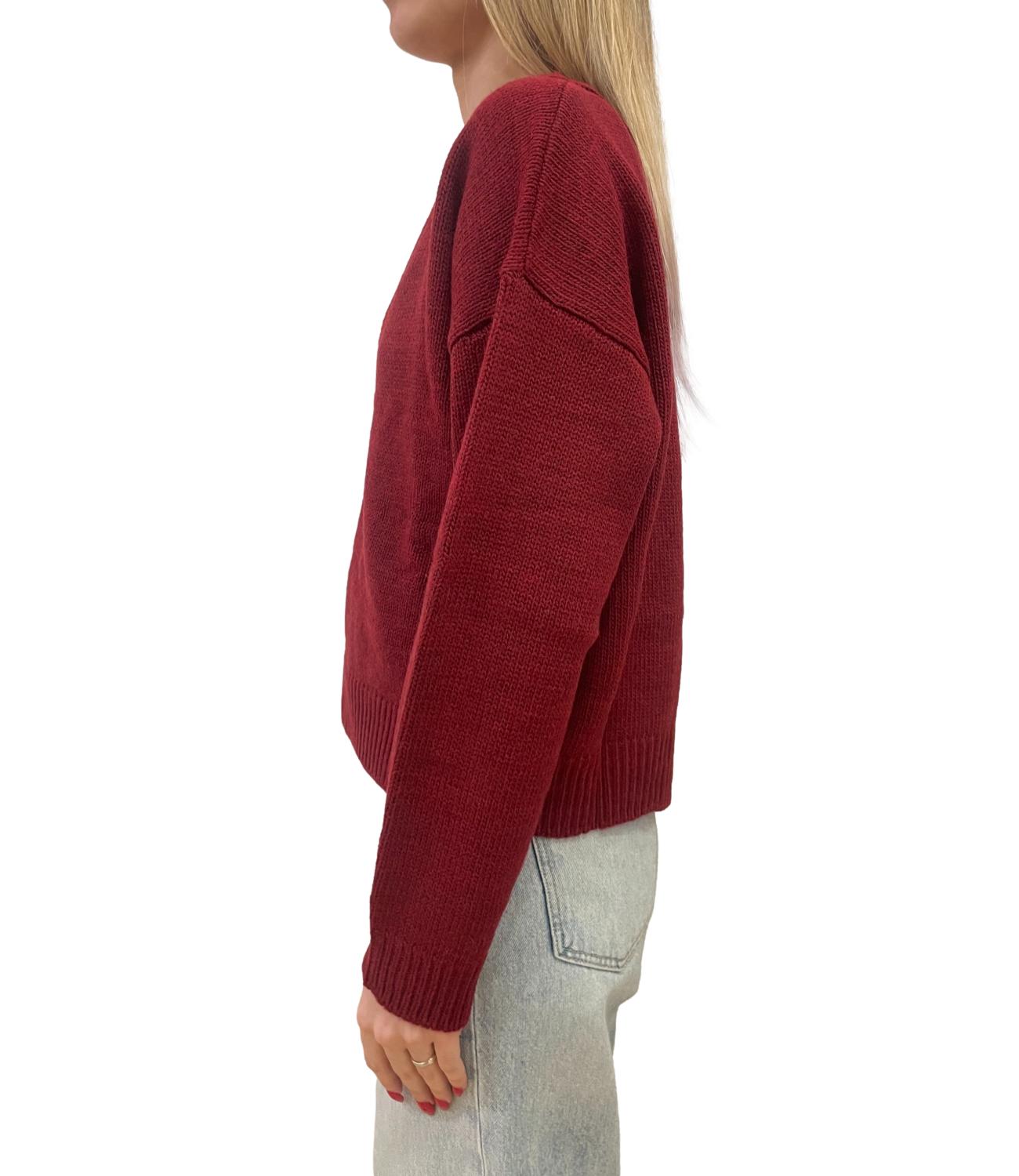 Vicolo Maglia a V Bordeaux Donna