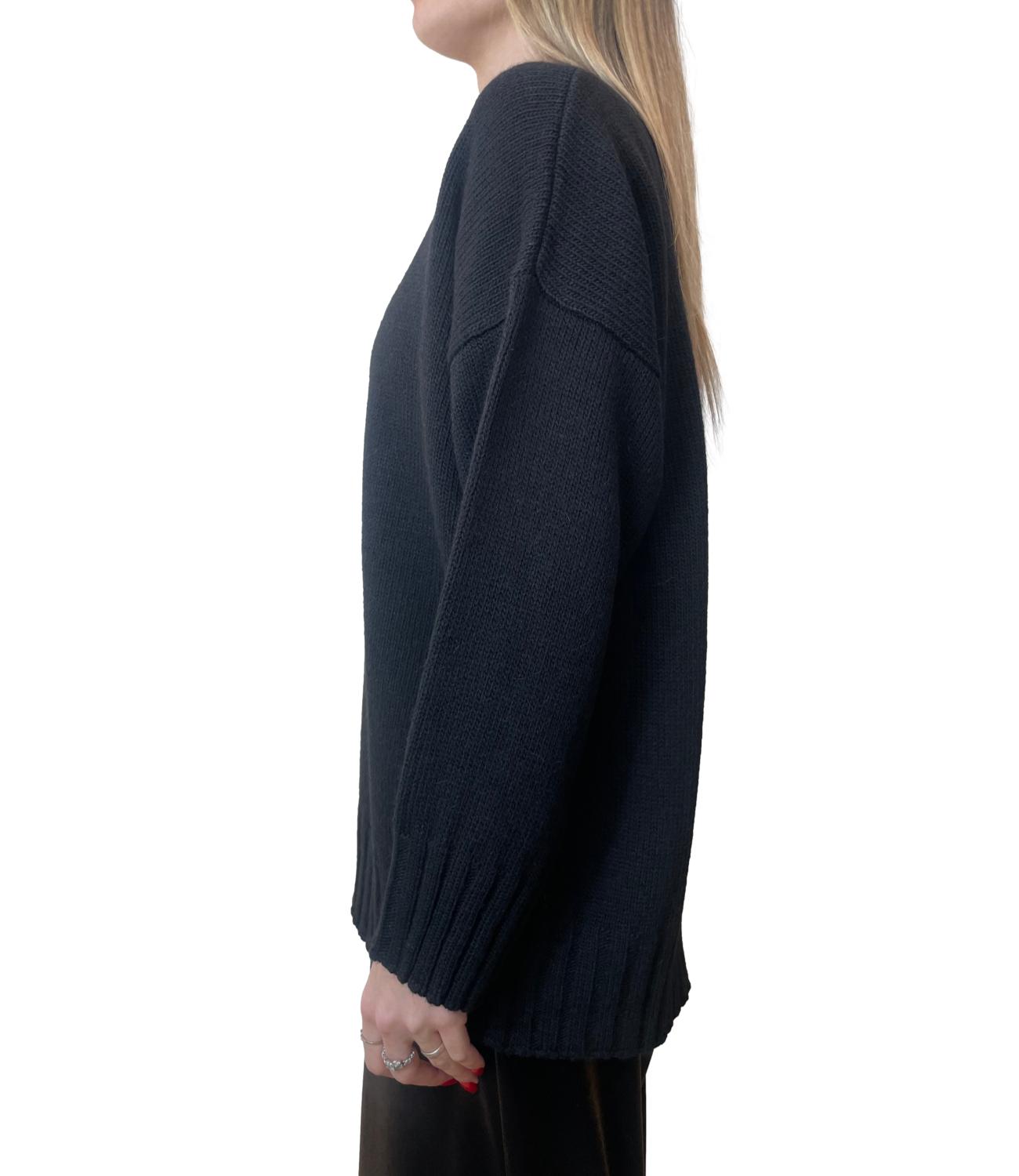 Vicolo Maglia Orsetto Alpino Nera Donna