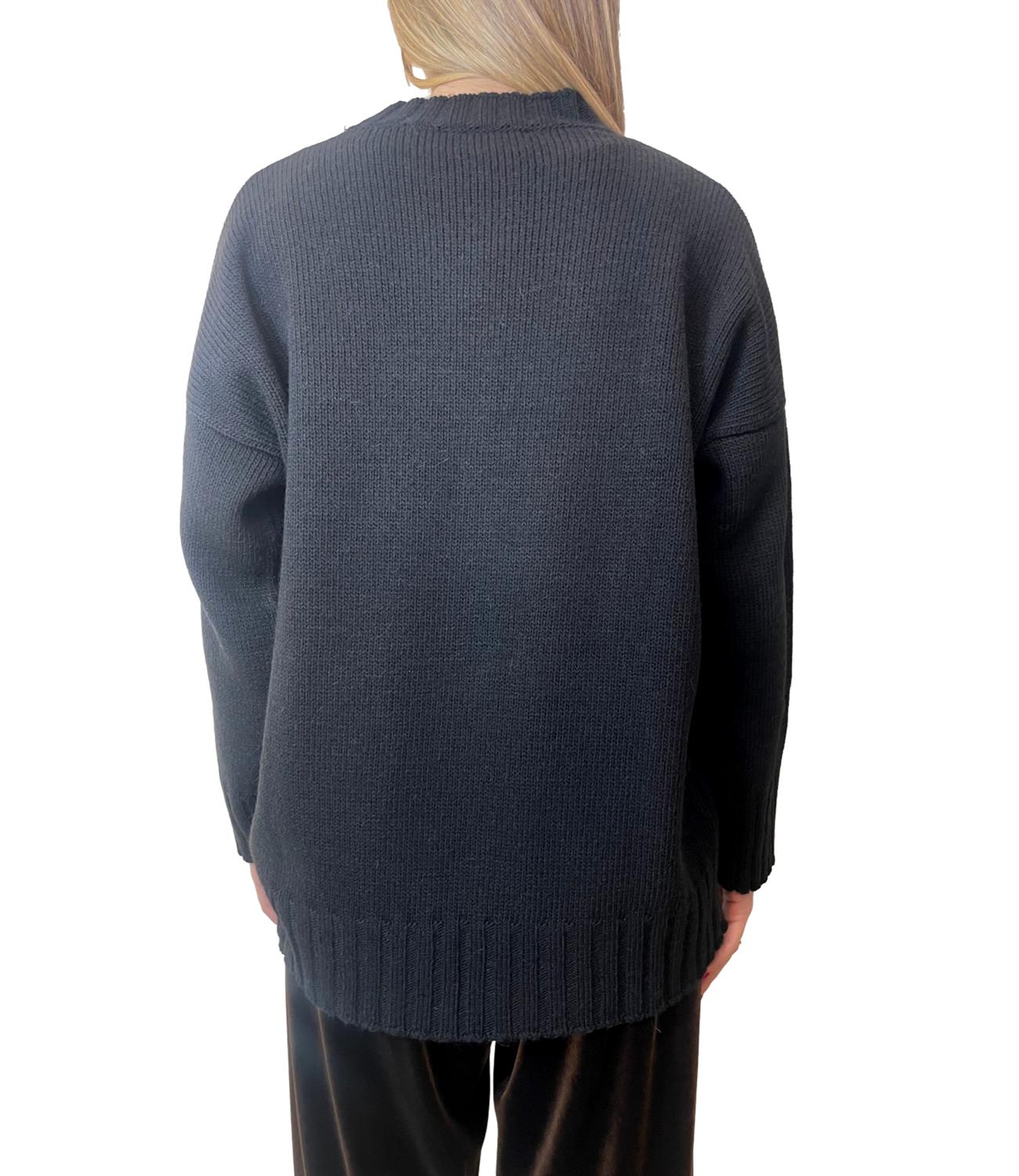 Vicolo Maglia Orsetto Alpino Nera Donna