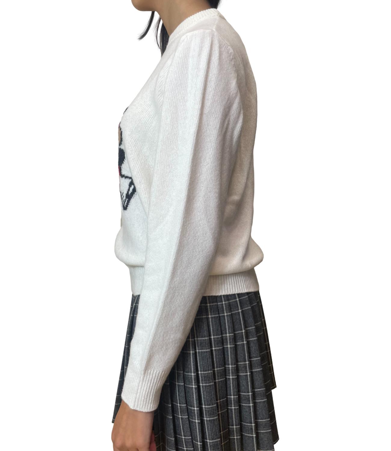 VICOLO maglia bianca donna