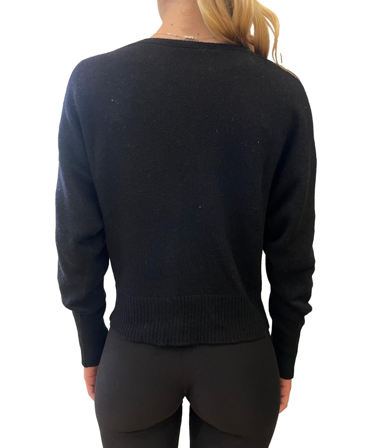 Motel Maglia Cut-out Nera Donna