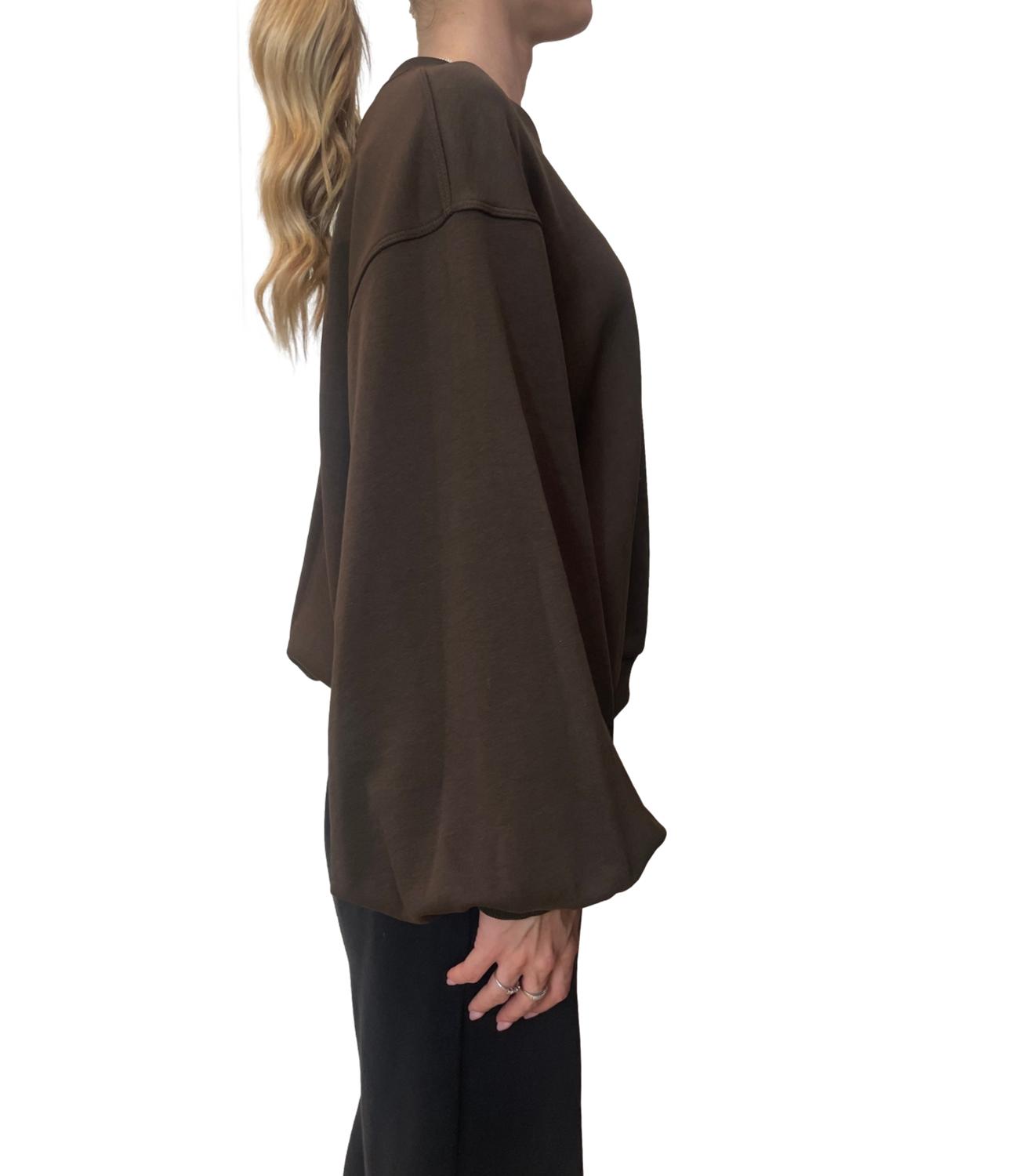 Vicolo Felpa Marrone Donna
