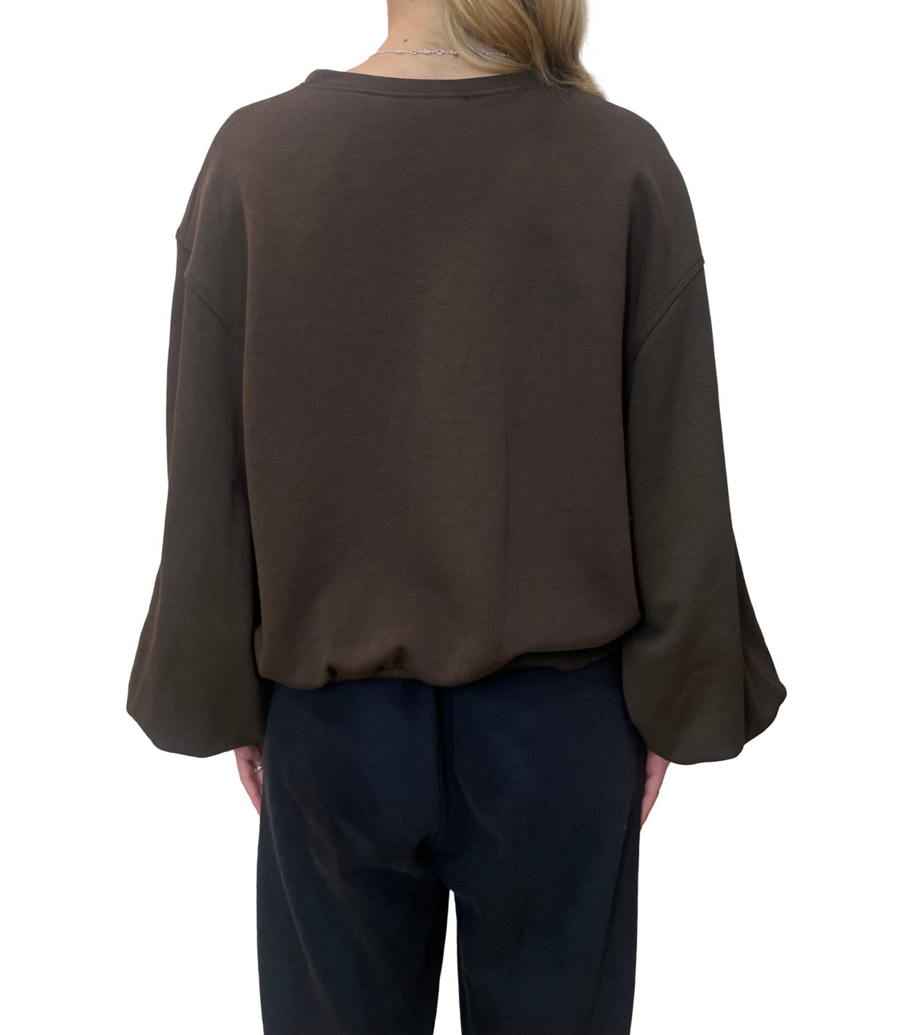 Vicolo Felpa Marrone Donna
