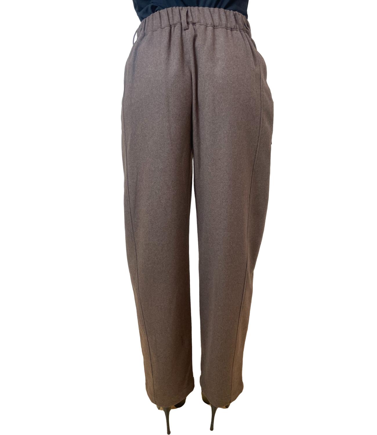 Vicolo pantalone flanella moro donna