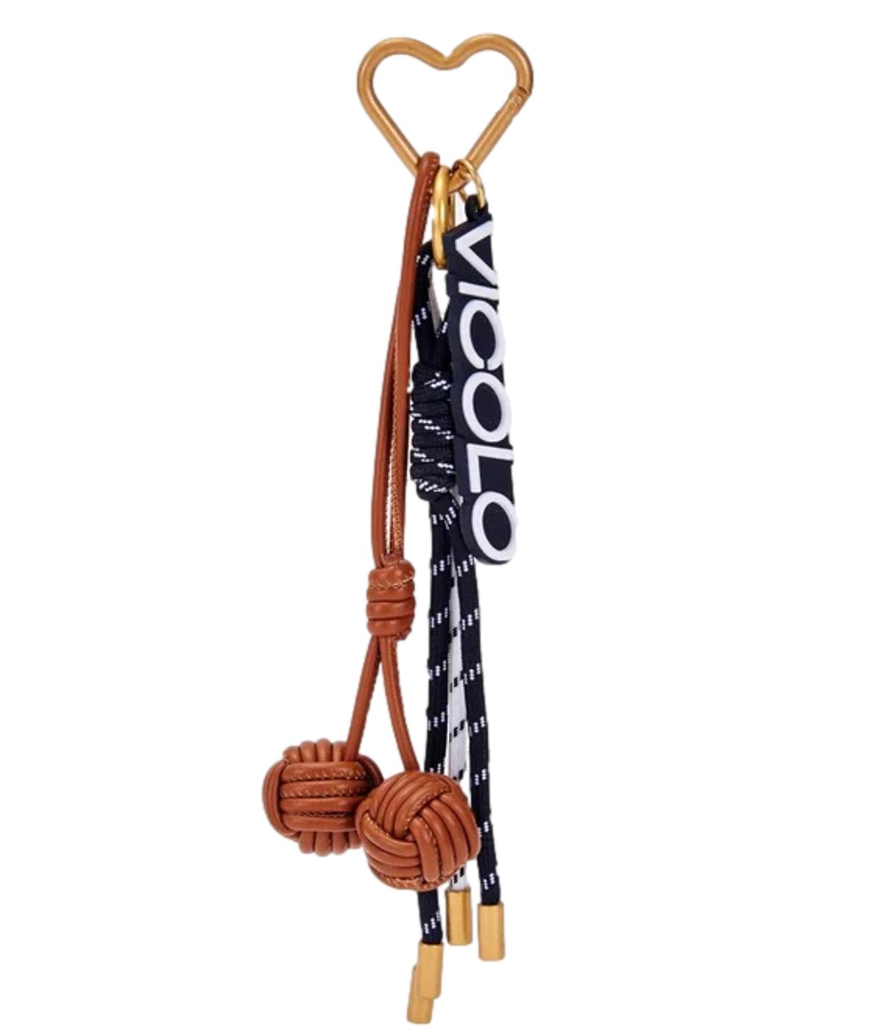 Vicolo Portachiavi Marrone Donna