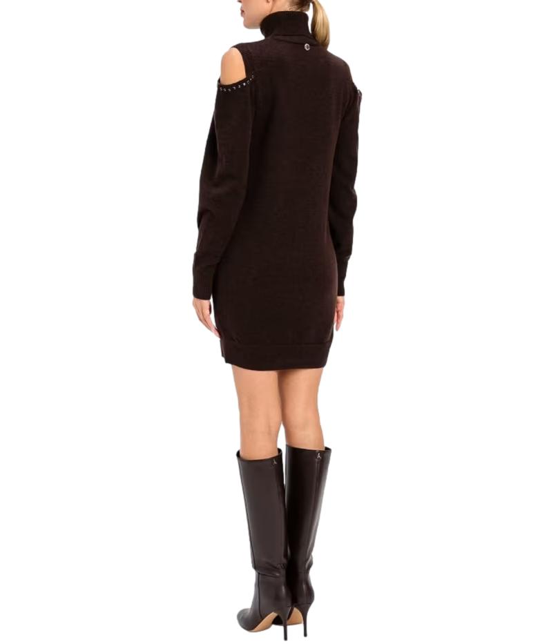 Actitude Twinset Abito Chocolate Plum da Donna