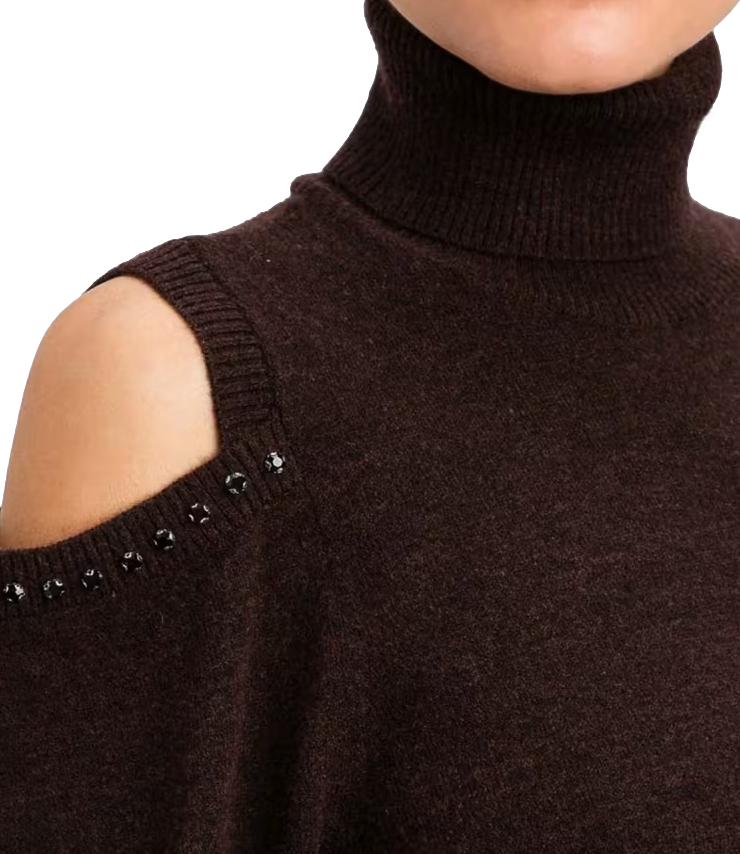 Actitude Twinset Abito Chocolate Plum da Donna