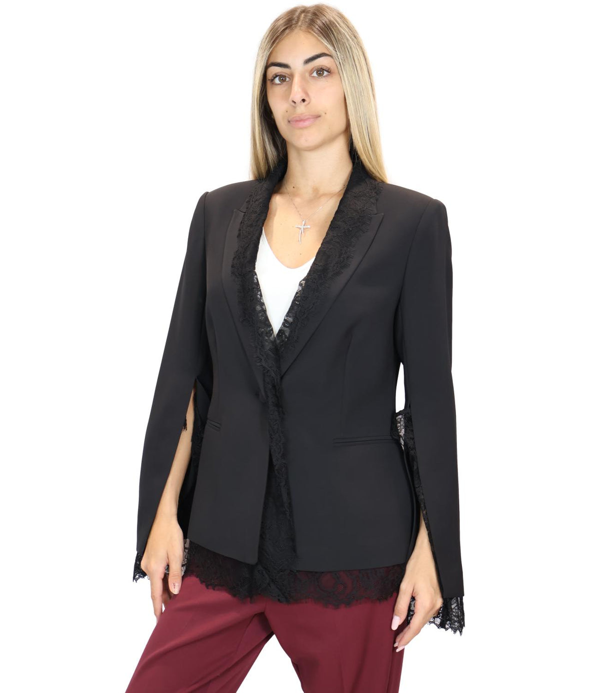 Actitude Twinset Blazer Nero da Donna