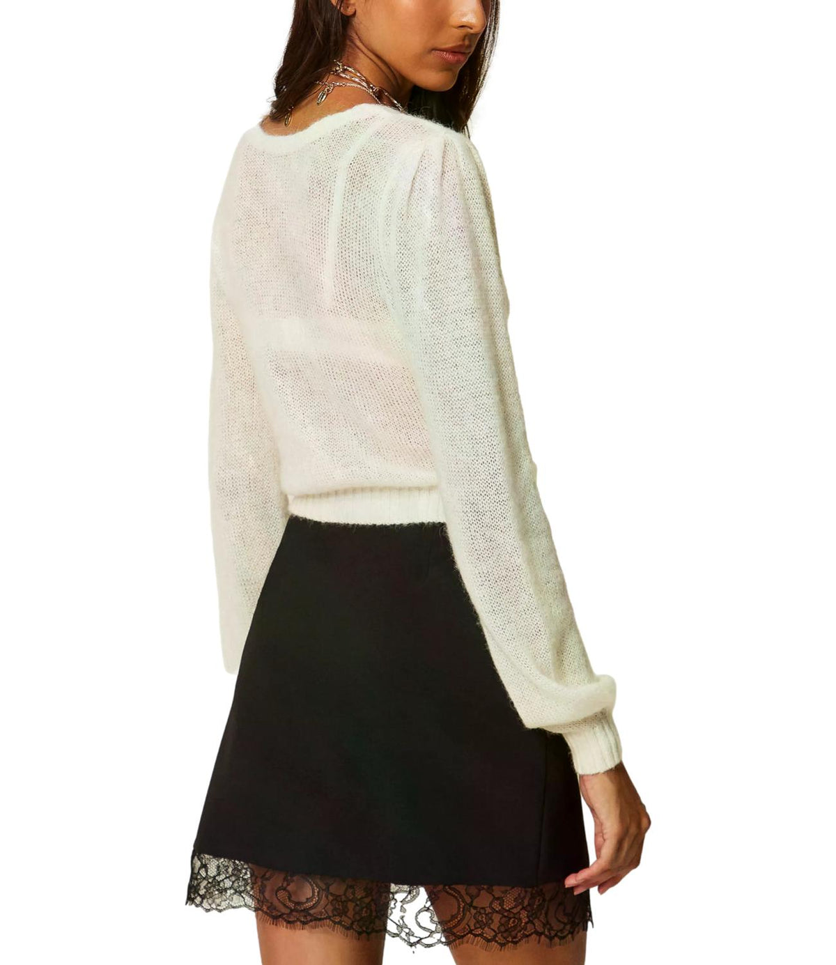 Actitude Twinset Gonna Nero da Donna
