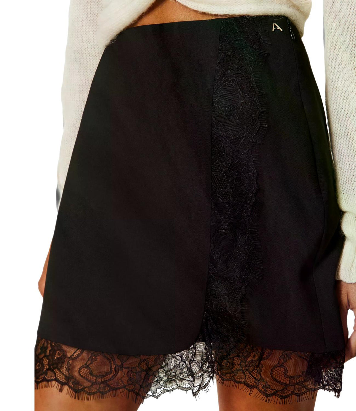Actitude Twinset Gonna Nero da Donna