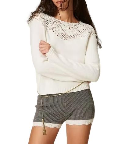 Actitude Twinset Maglia Neve da Donna