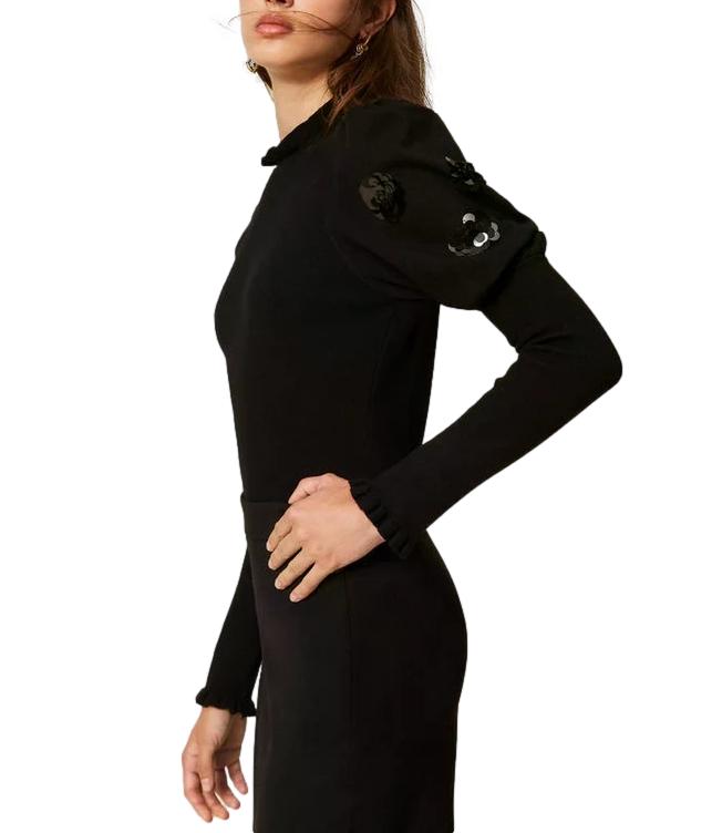 Actitude Twinset Maglia Nero da Donna