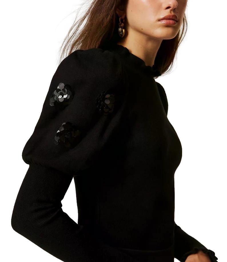 Actitude Twinset Maglia Nero da Donna