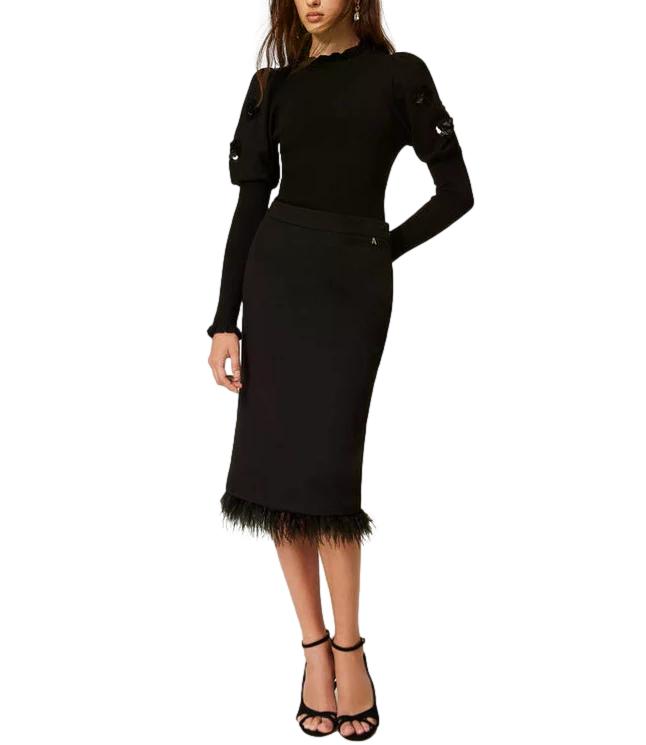 Actitude Twinset Maglia Nero da Donna
