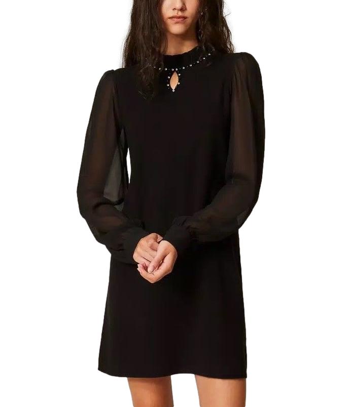 Actitude Twinset Abito Nero da Donna