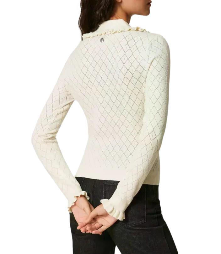 Actitude Twinset Polo Neve da Donna