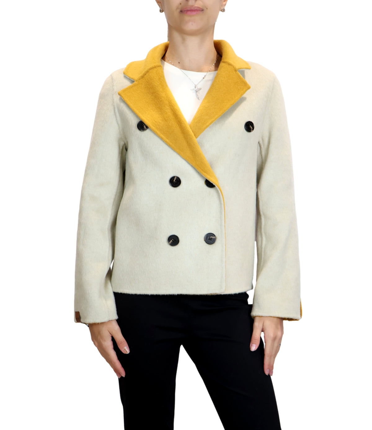Alexs Bravo Blazer Yellow/beige da Donna