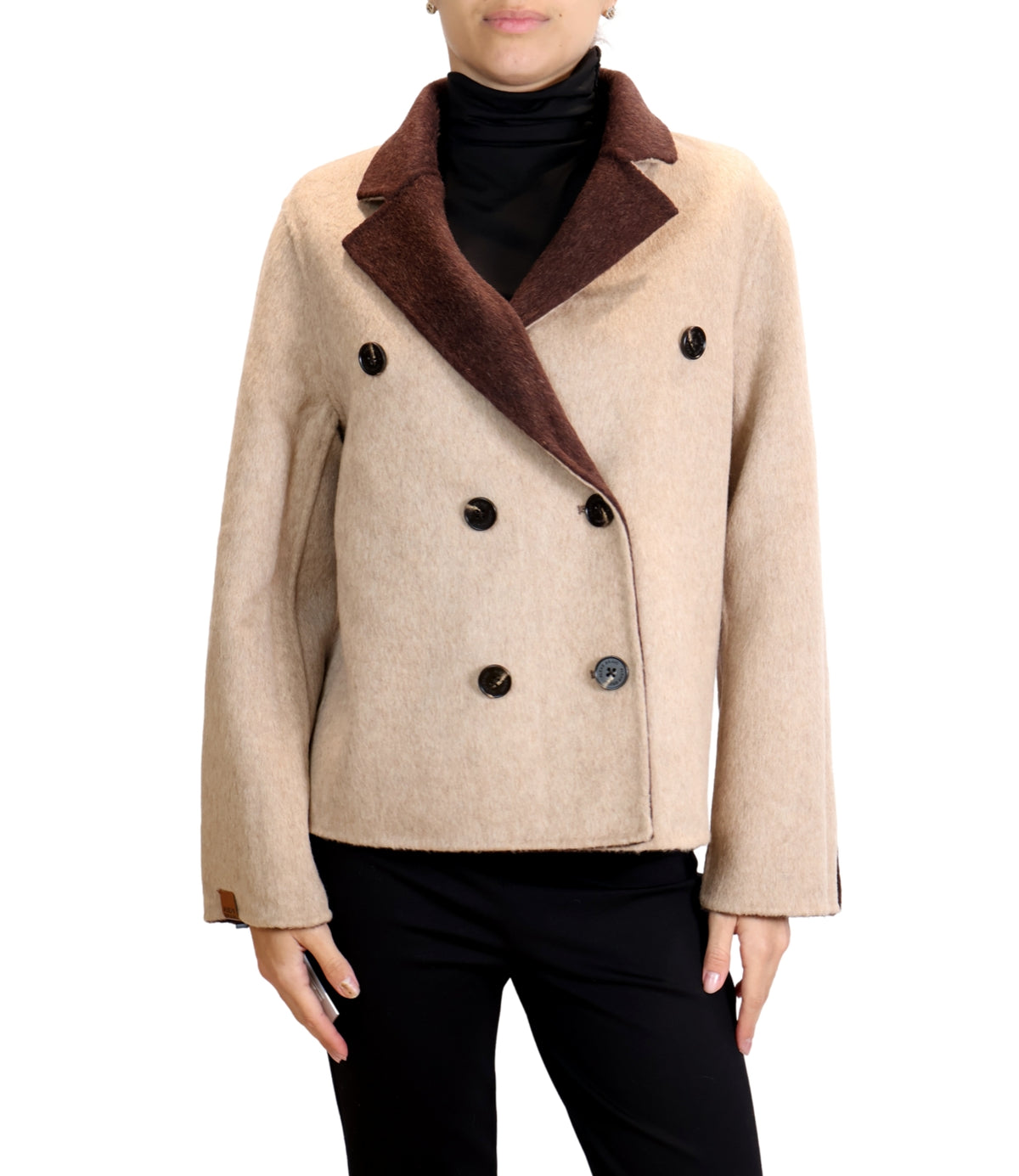 Alexs Bravo Blazer Chocolate/cream da Donna