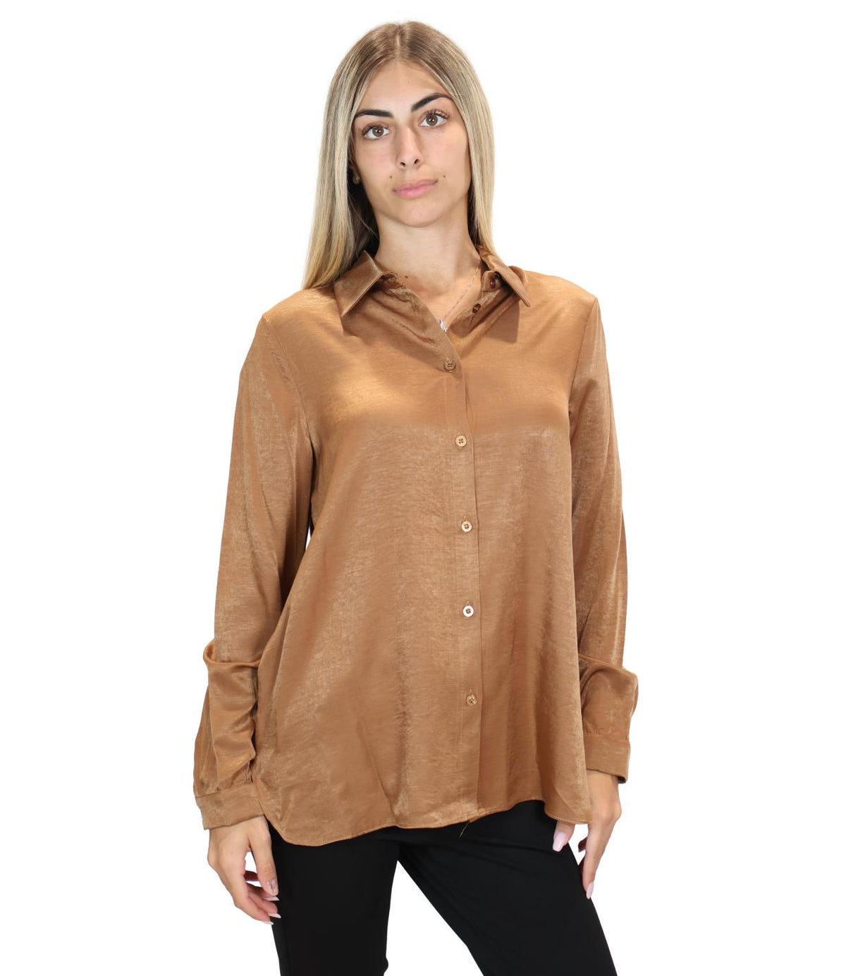 Dixie Camicia Tabacco da Donna