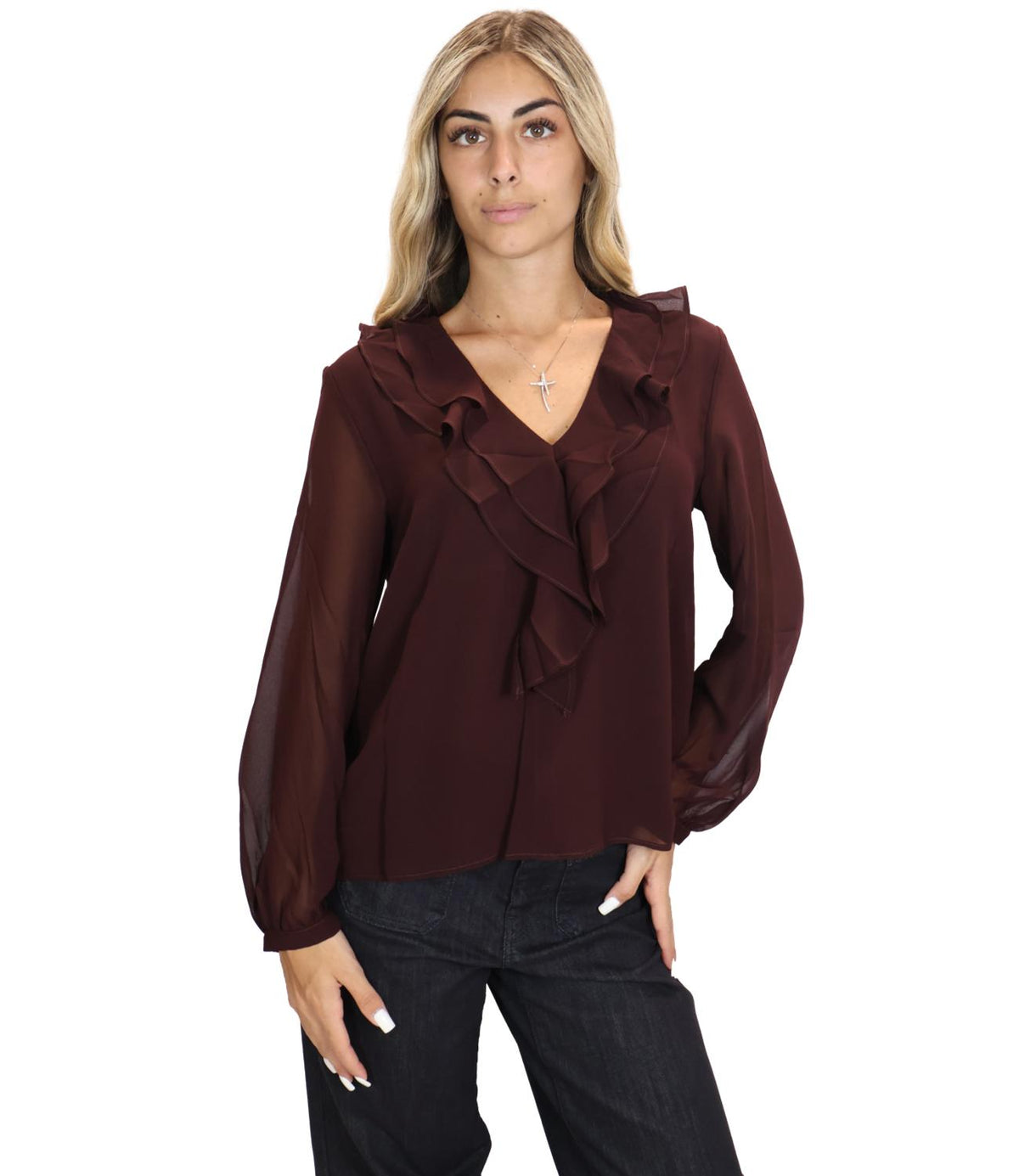Emme Marella Camicia Bordeaux da Donna