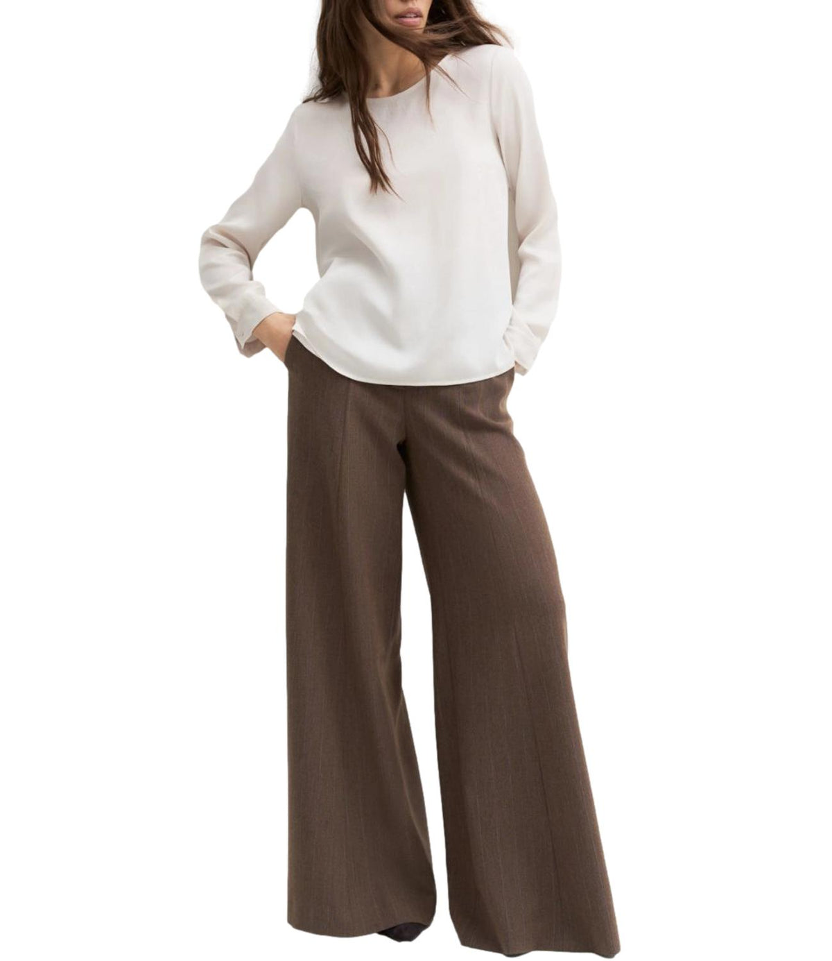 Emme Marella Camicia Bianco Lana da Donna