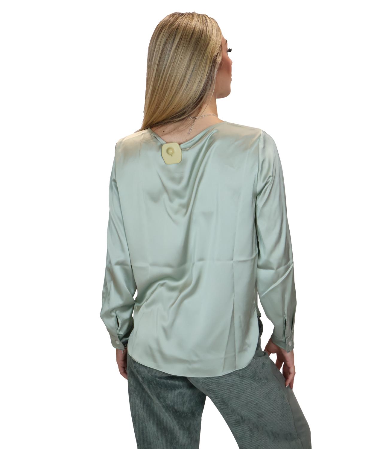 Emme Marella Camicia Verde Opale da Donna