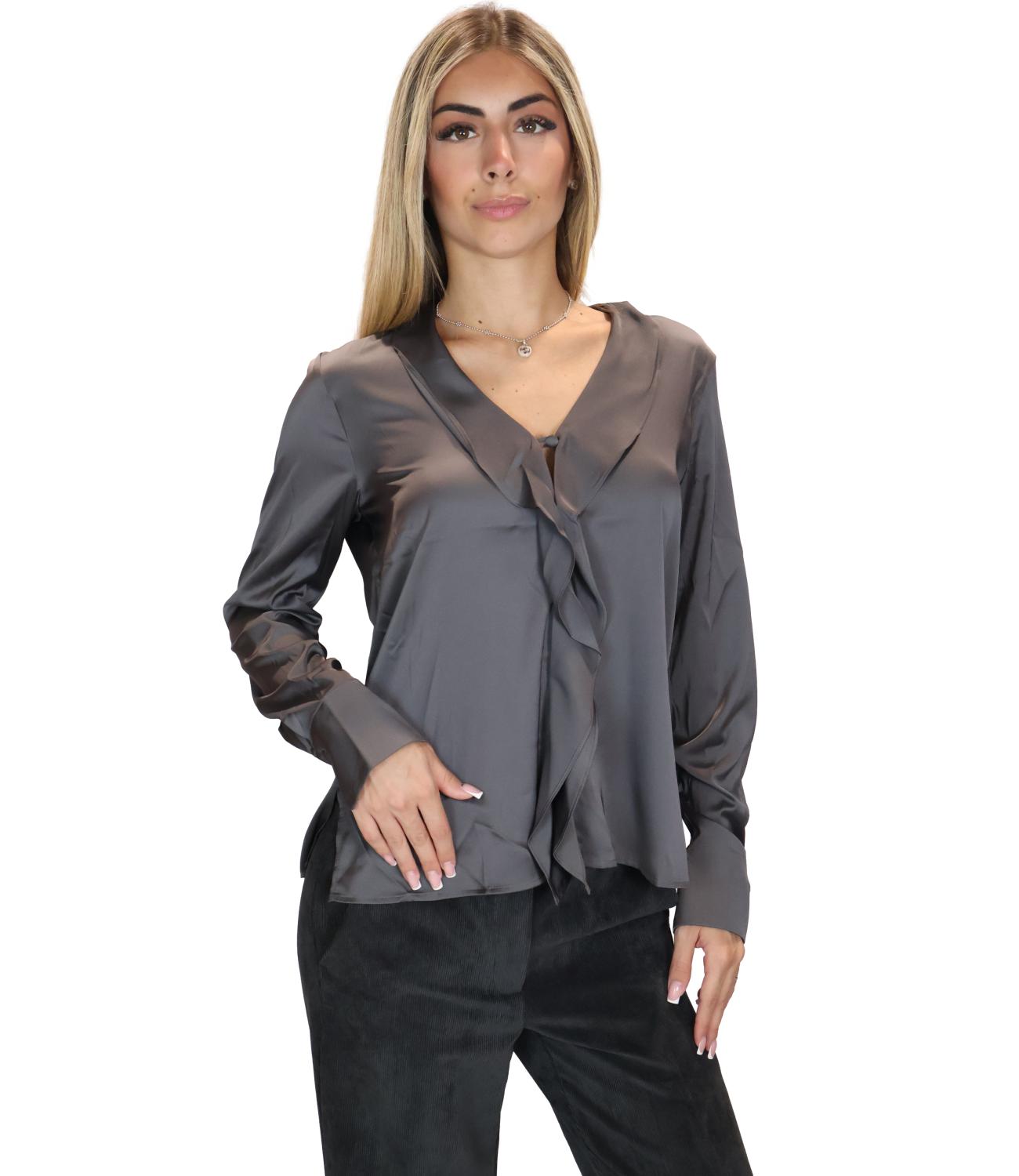 Emme Marella Camicia Grigio Ardesia da Donna