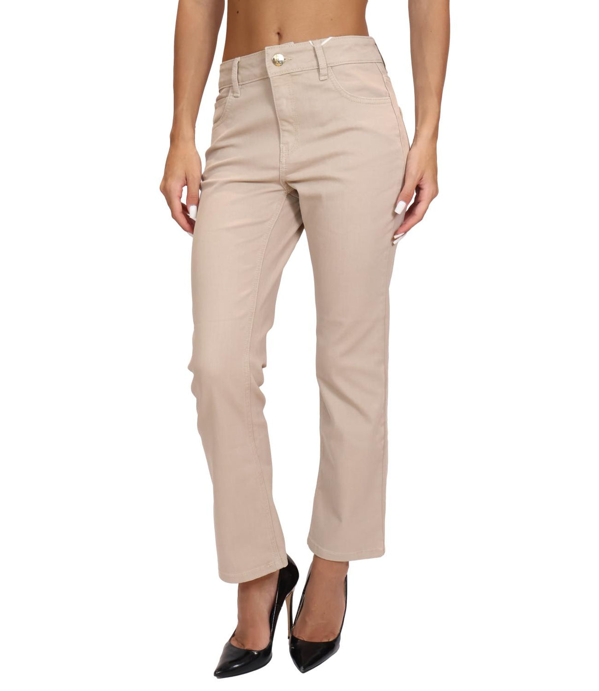 Emme Marella Pantalone Ecru da Donna