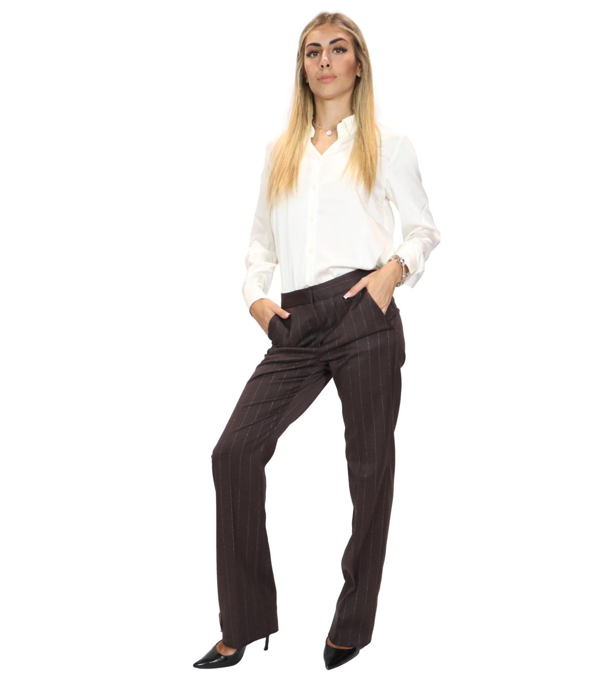 Emme Marella Pantalone Testa Di Moro da Donna