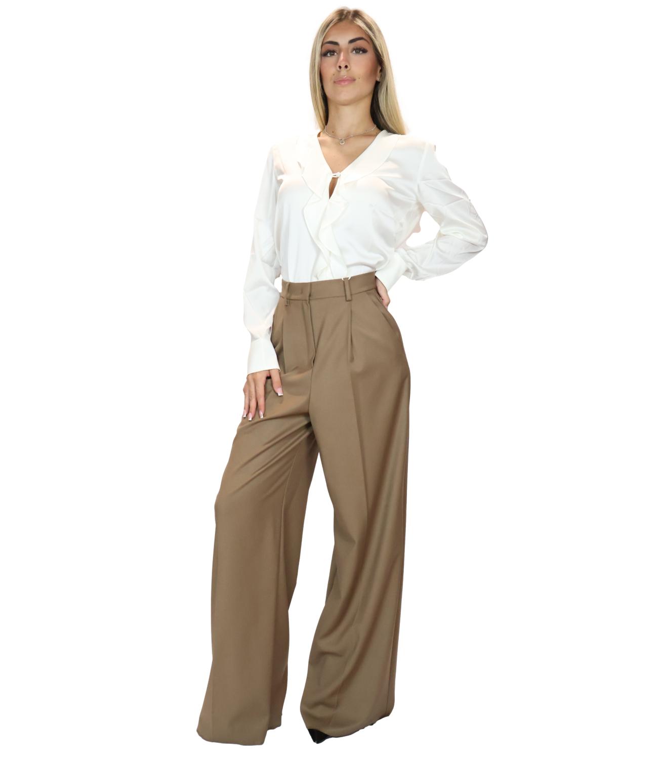 Emme Marella Pantalone Beige da Donna