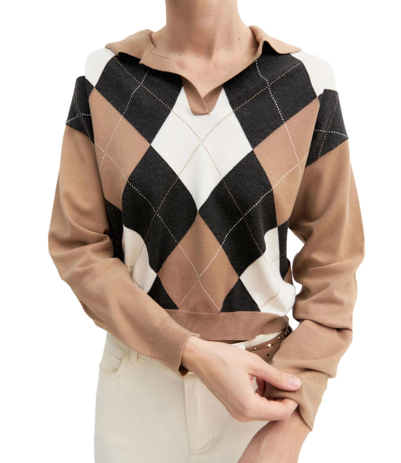 Emme Marella Maglia Cammello da Donna
