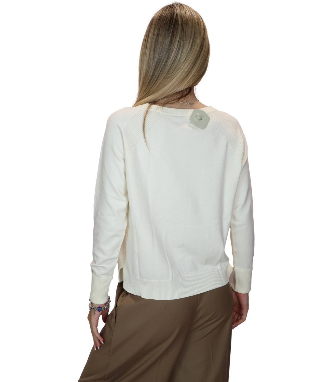Emme Marella Maglia Avorio da Donna
