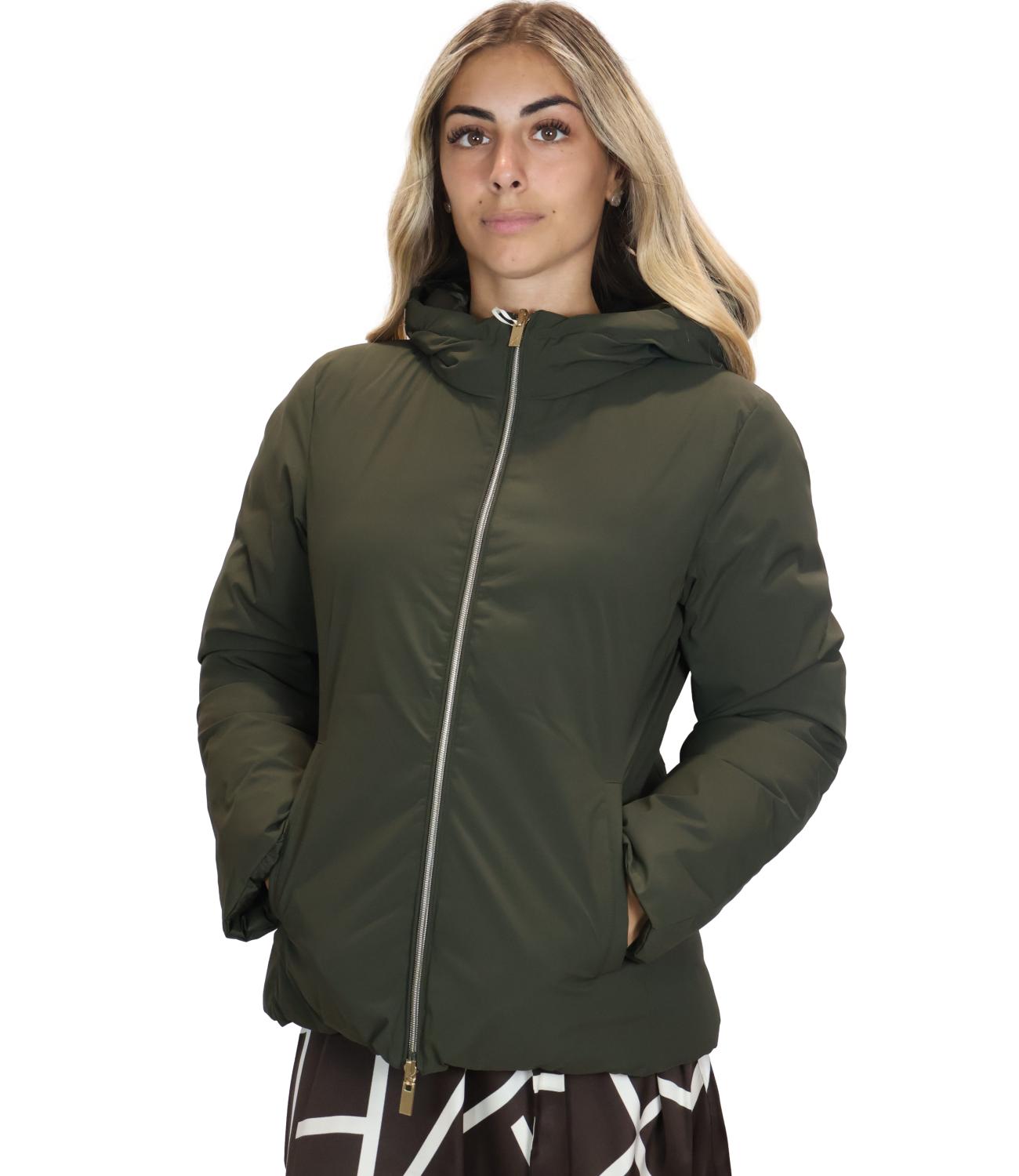 Emme Marella Imbottito Verde Militare da Donna
