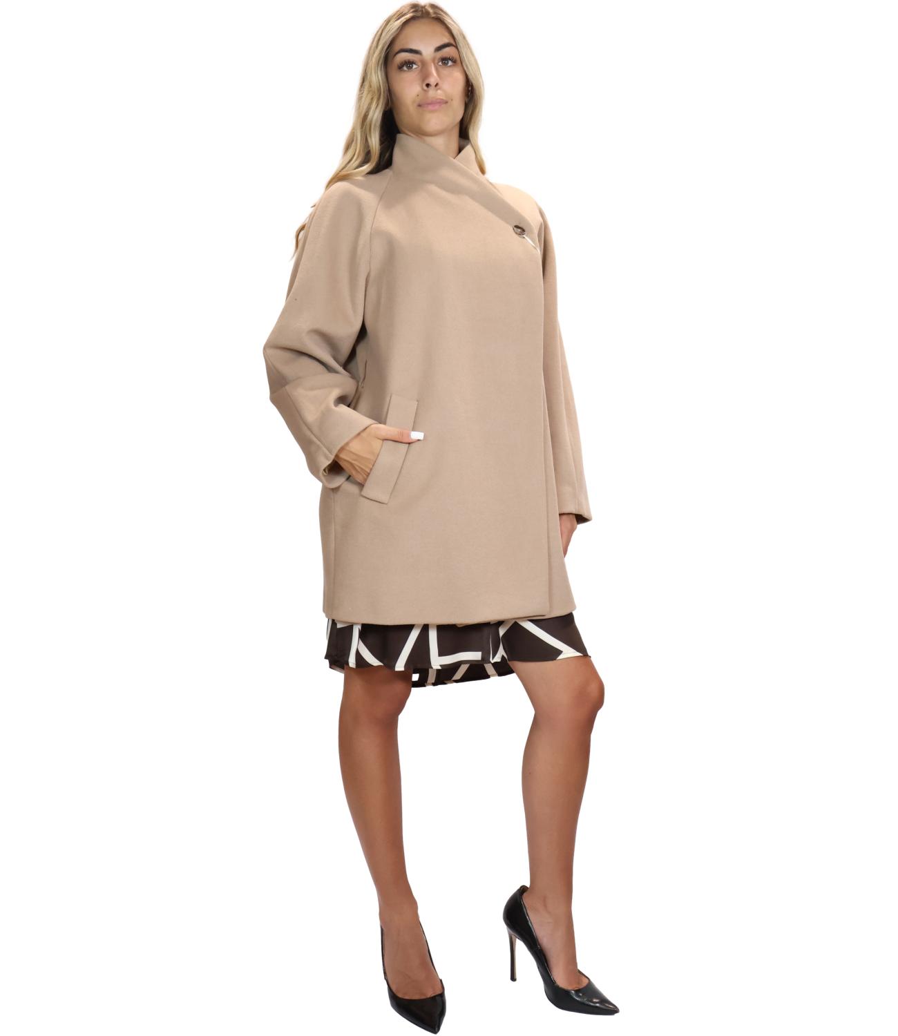 Emme Marella Cappotto Nocciola da Donna