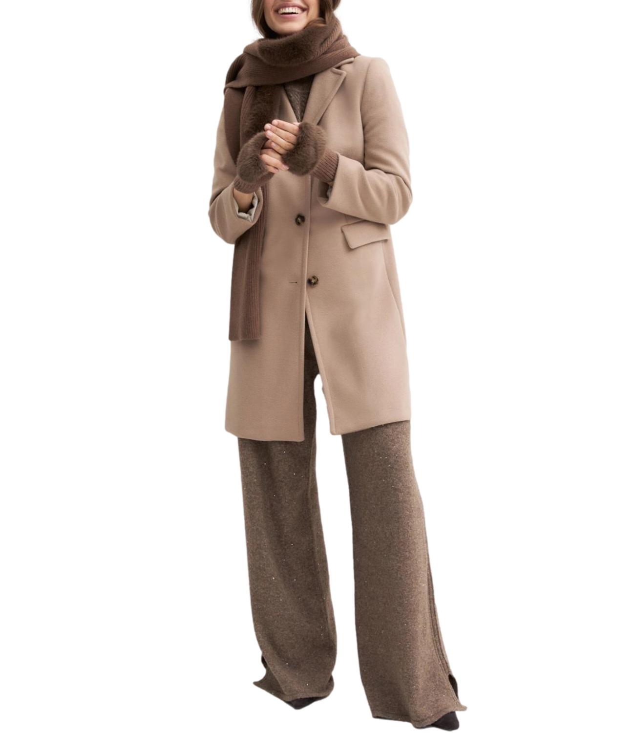 Emme Marella Cappotto Nocciola da Donna