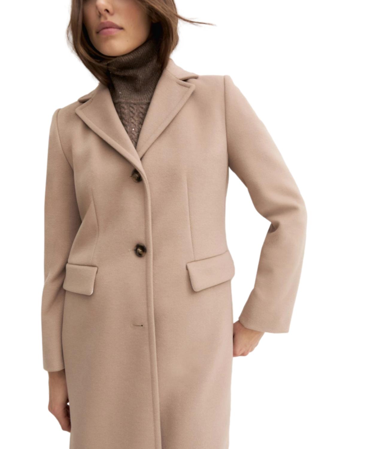 Emme Marella Cappotto Nocciola da Donna