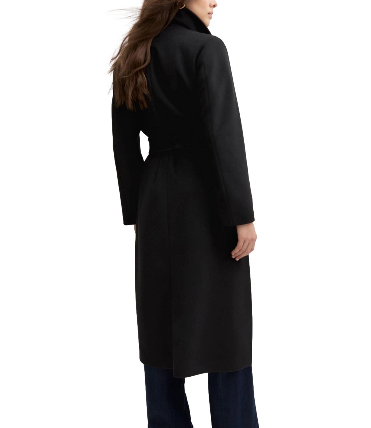 Emme Marella Cappotto Nero da Donna