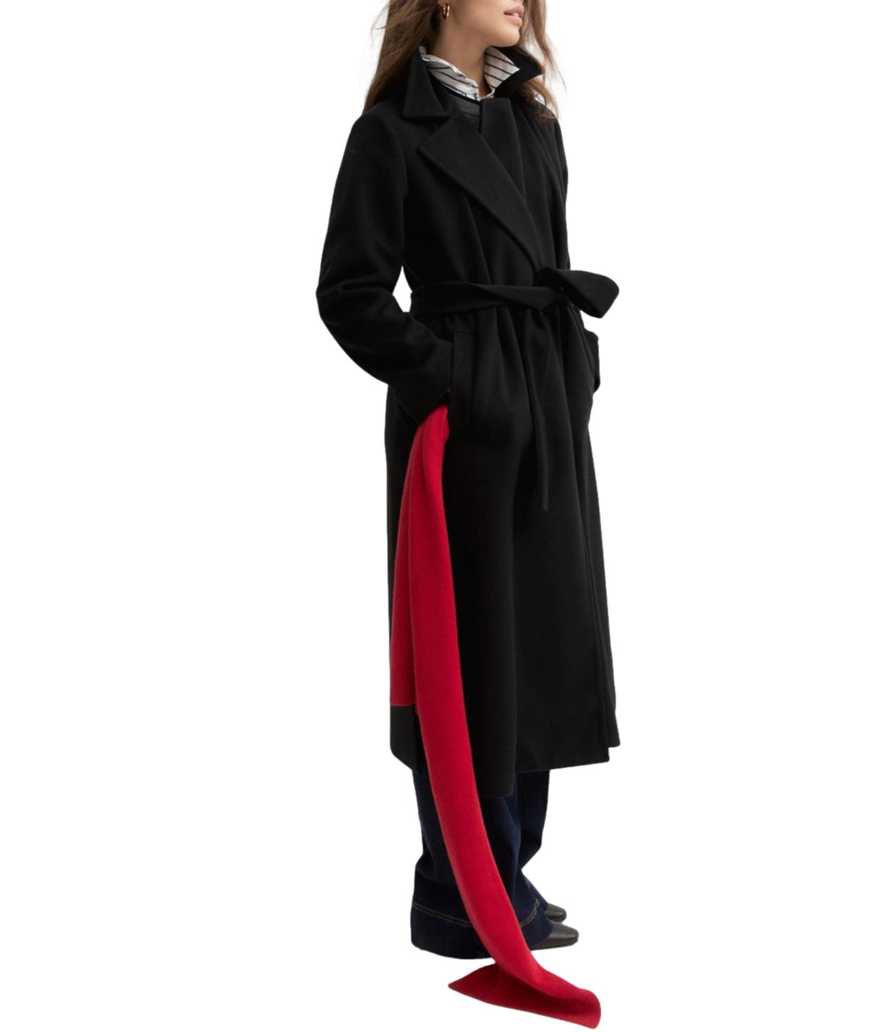 Emme Marella Cappotto Nero da Donna