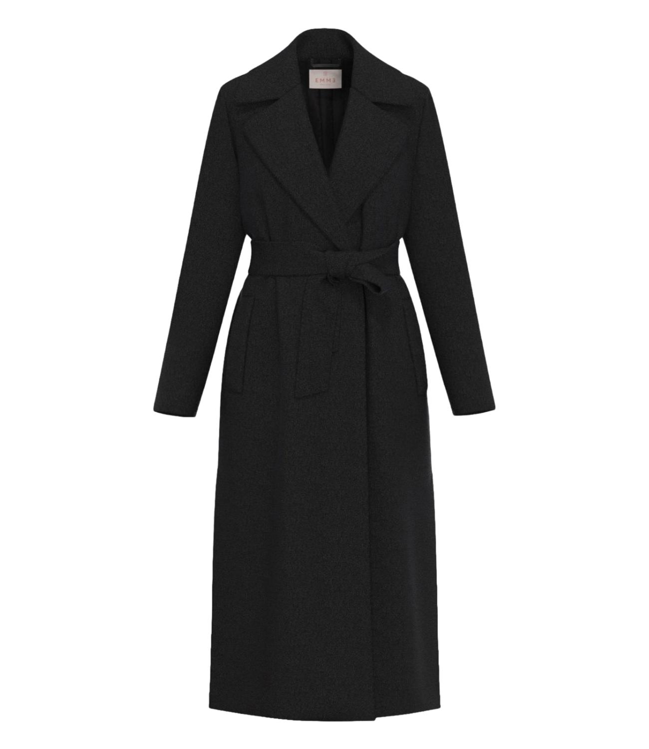 Emme Marella Cappotto Nero da Donna