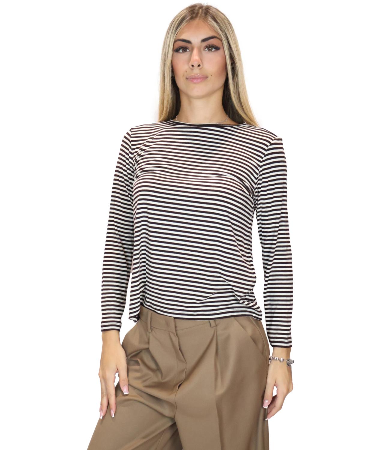 Emme Marella T-Shirt Marrone da Donna
