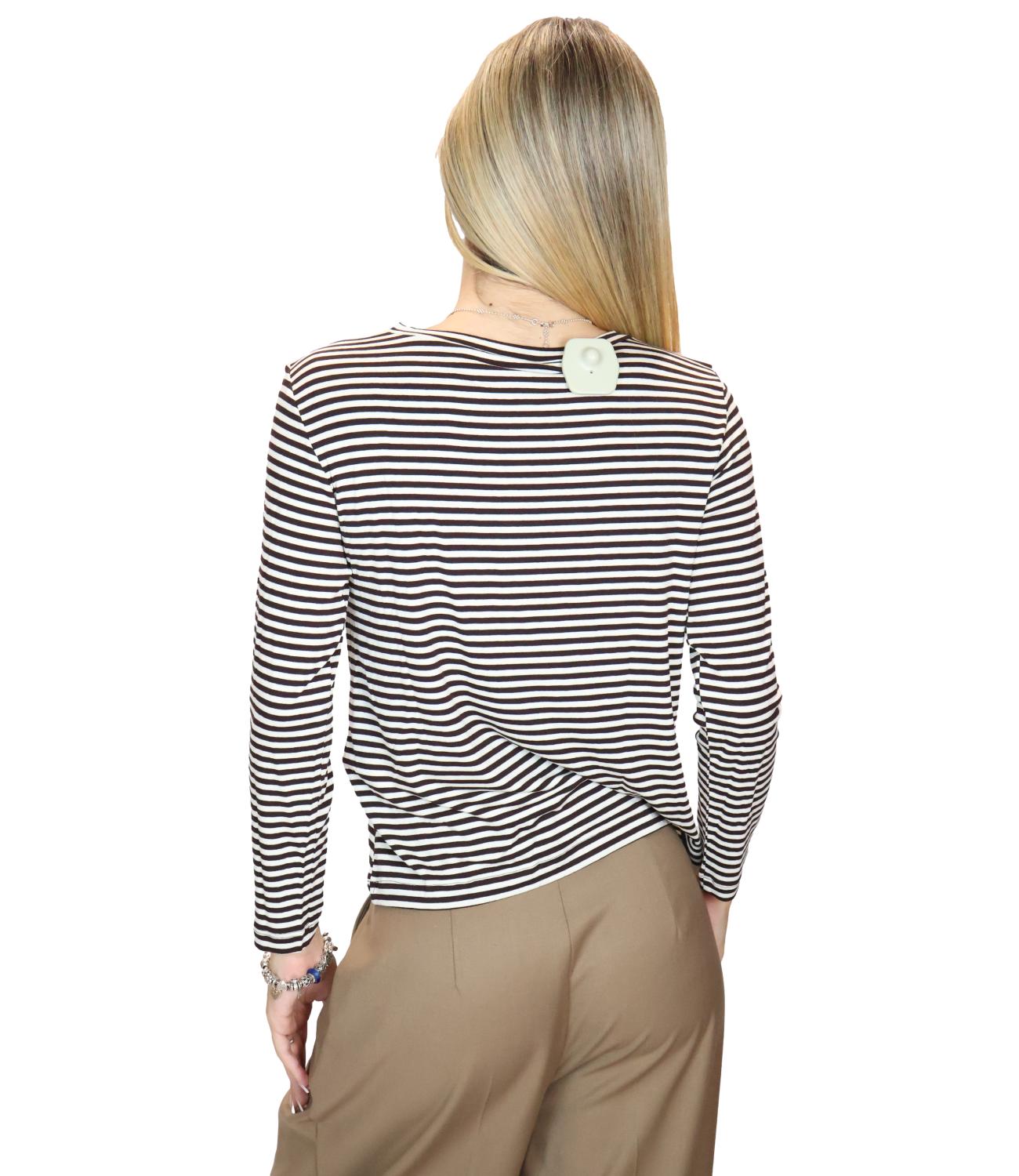 Emme Marella T-Shirt Marrone da Donna