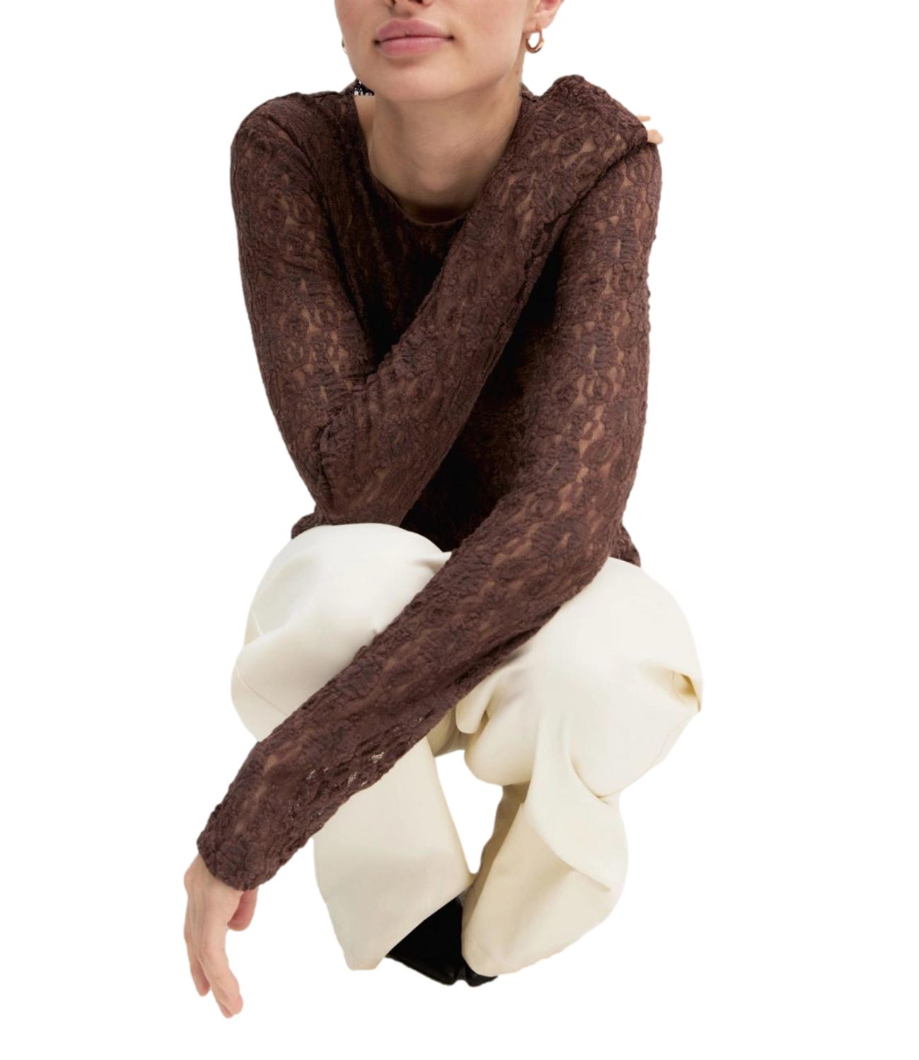 Emme Marella T-Shirt Marrone da Donna