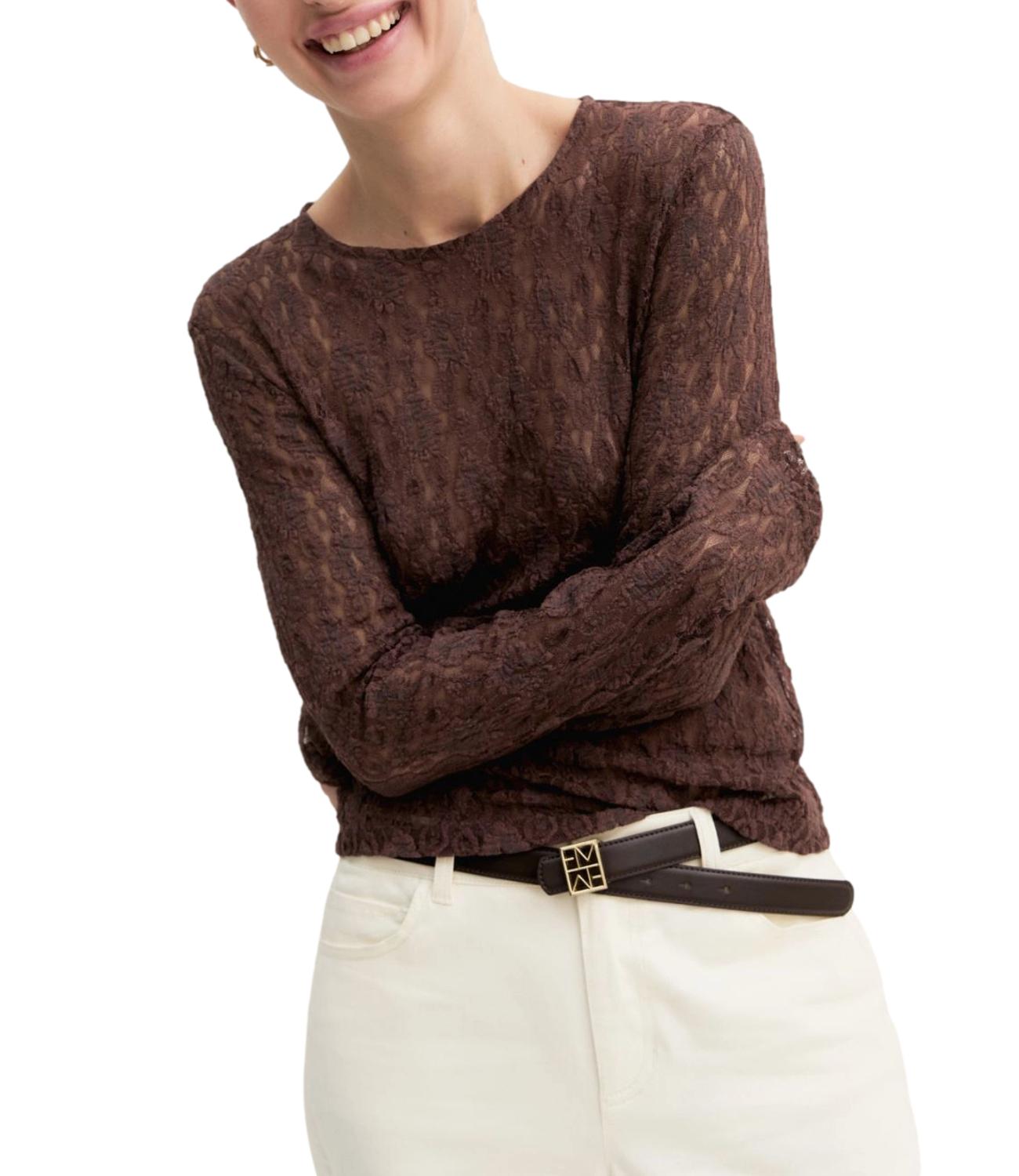 Emme Marella T-Shirt Marrone da Donna