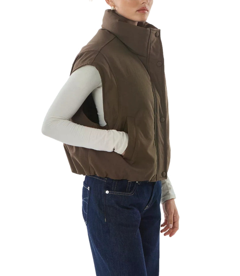 Giovanni Paris Gilet Marrone da Donna