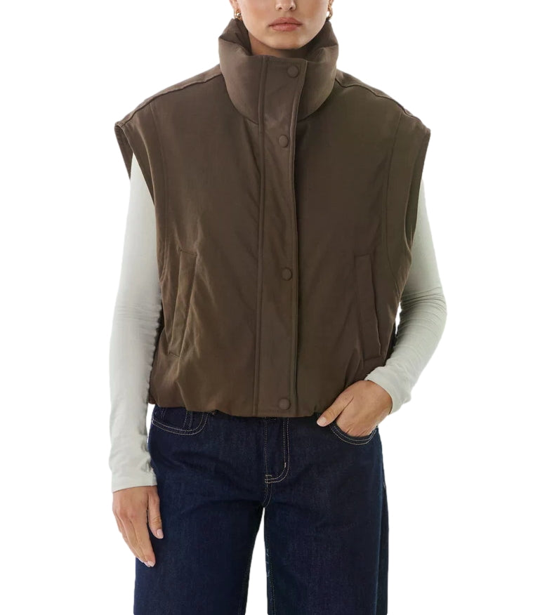 Giovanni Paris Gilet Marrone da Donna