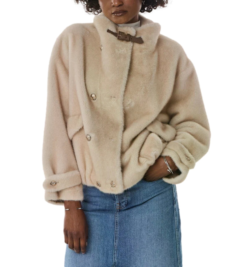 Giovanni Paris Giacca Beige da Donna