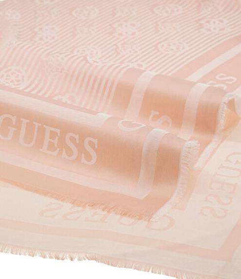 Guess Sciarpa/Foulard Rose Logo da Donna