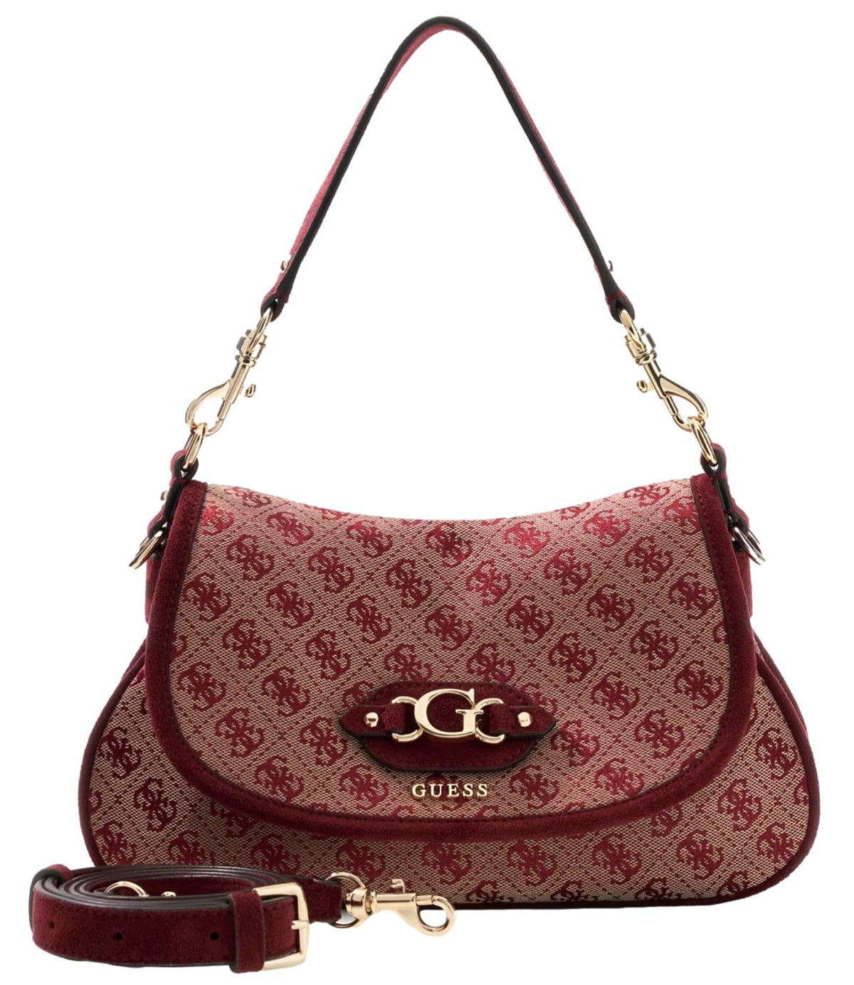 Guess Borsa Merlot Logo da Donna