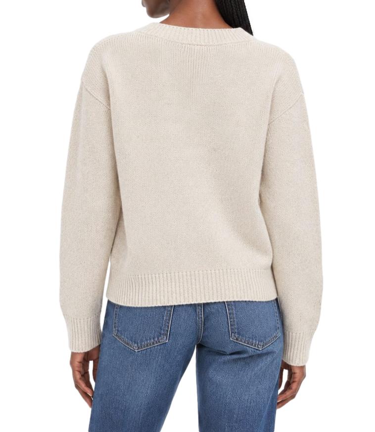 Guess Maglia Jolene Creme Bruleé Sequins Donna