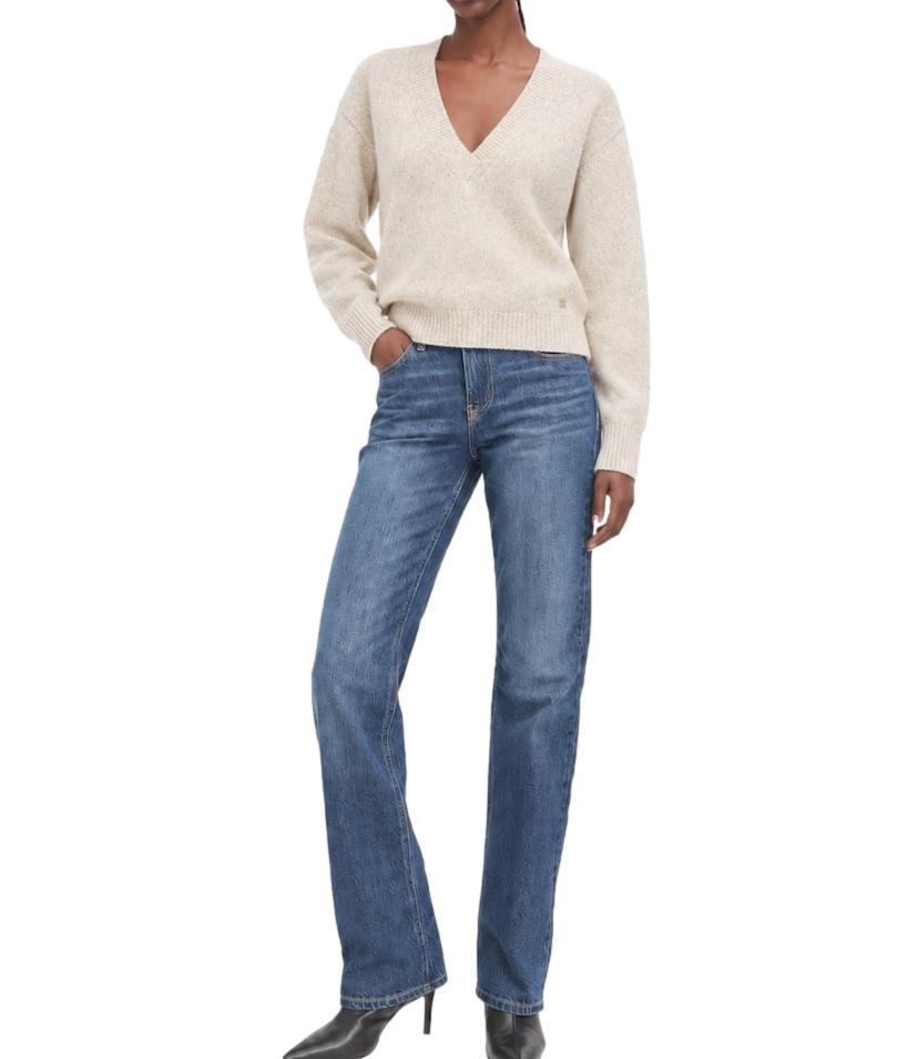 Guess Maglia Jolene Creme Bruleé Sequins Donna